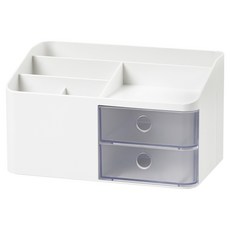 시스맥스 르와 데스크 오거나이저, 화이트 + 투명, 1개