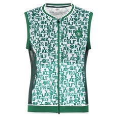 럭스골프 여성용 스마일 메쉬 풀집업 베스트 조끼 BMU25M502W