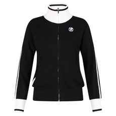 GreenQueen 女款 Lux Golf 高領撞色拉鍊針織開襟衫 GQ25S702W