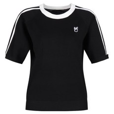 GreenQueen 女款 Lux Golf 圓領撞色線條短袖高爾夫針織衫 GQ25M612W