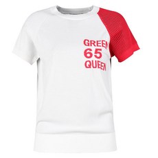 GreenQueen 女款 Lux Golf 撞色網眼袖拉克蘭短袖高爾夫針織衫 GQ25M622W