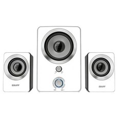 EBUFF 2.1채널 우퍼 컴퓨터 스피커, 화이트, EBS-SG3