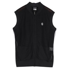 luxgolf 女款字母點綴網眼拉鍊背心 JB25M506W