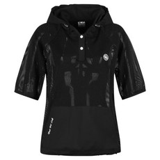 luxgolf 女款網眼連帽套頭短袖T恤 JB25M604W