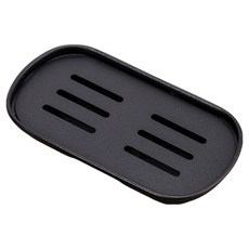 쿠쏘 심플 스테인리스 티 트레이, 블랙, 1개