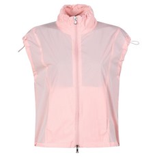 luxgolf 女款高領抽繩鏤空拼接拉鍊背心 LB25M512W