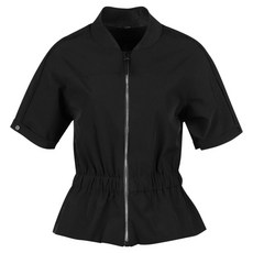 luxgolf 女款腰部鬆緊帶拉鍊短袖外套 MDG25M802W