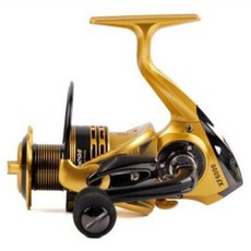 yUMOSHI 999釣魚 高靈敏度 紡車捲線器 XF6000 淡水 海水 養魚場 遠投 釣魚, RL08-GD6000, 金色