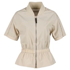 luxgolf 女款腰部鬆緊帶拉鍊短袖夾克 MDG25M802W