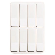 시크리치 인덱스 스티커 투명 메모지 흰색, 1개, 160개입