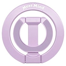 Meet Mind 雙軸雙磁吸Z型鋅合金手機指環支架, 紫色, 1個