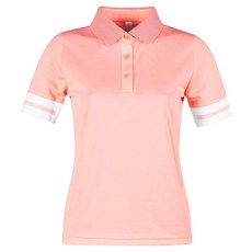 luxgolf 女款撞色寬版羅紋袖口翻領短袖T恤 LB25M620W