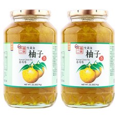 韓味不二 生黃金柚子茶禮盒, 1kg, 1套, 2個裝