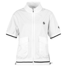 luxgolf 女款線條撞色羅紋拉鍊短袖夾克 JB25M804W