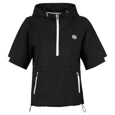 luxgolf 女款半拉鍊透氣連帽套頭短袖T恤 JB25M608W