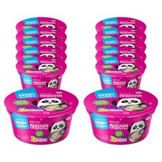 푸디버디 하양 컵라면, 80g, 12개