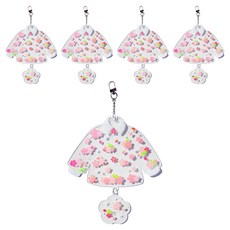 오렌지몰 아크릴 벚꽃 스티커 썬캐쳐 장식 만들기 세트, 혼합색상, 5세트