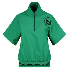 miwoo golf 女款 Luxe Golf 高領半拉鍊撞色短袖套頭風衣 MW25M604W
