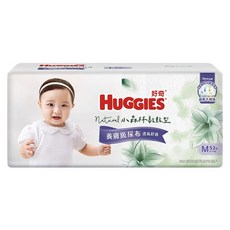 HUGGIES 好奇 小森林黏貼型紙尿褲/尿布 6~11kg 30837, 中碼 (M), 52片