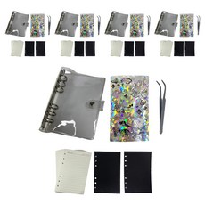 오렌지몰 자개공예 DIY 전통 NEW 자개스티커 육공 다이어리 세트, 호랑이 혼합