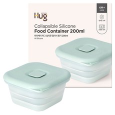 마더케이 허그 실리콘 접이식 용기, 민트, 1개, 200ml