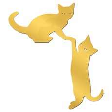 던전스트디오 귀여운 고양이 캐릭터 벽 스위치 커버 인테리어 포인트 스티커, 2