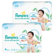 팸퍼스 2026 터치 오브 네이처 썸머 팬티형 기저귀 남여공용, 140매, 4단계