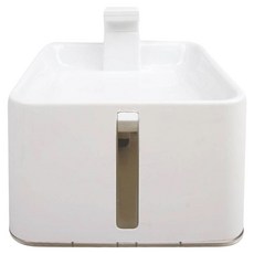 M-PETS INDUS 寵物自動出水飲水機 2.4L, 白色, 1個