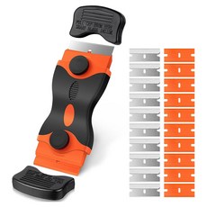 마메 인덕션 청소전용 양날 스크래퍼 오렌지 칼날 2종 x 10p, 1개