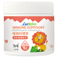 in plus 贏 穩穩好體質 初乳雙護配方, 1個, 維護眼睛健康, 120顆