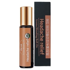 퓨어스 헤드에이크 릴리프 아로마 롤온 에센셜 오일, 1개, 10ml, 헤드에이크(두통) 마사지오일