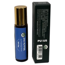 퓨어스 머슬 Aid 아로마 롤온 에센셜 오일, 1개, 10ml, 머슬(운동 후)마사지오일