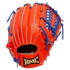 BMC BASEBALL MEMBERS CLUB Trust 全方位棒球手套 右投用 BMC TRU-PRO, 紅橙色 + 藍色, 1個