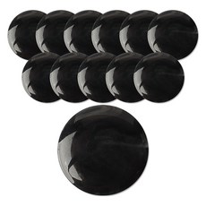 동대문단추왕 유광 바둑알 108 단추 23mm, 블랙 10, 12개