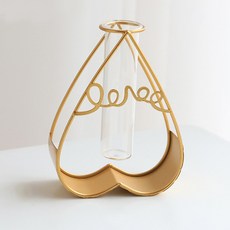 선빛 베르티에 골드 프레임 화병 하트