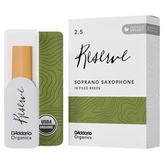 D'Addario Organic Reserve 高音薩克斯風簧片 法式切工 591727 10片裝, 1個