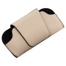 리버폭스 썬바이저 썬글라스 가죽케이스 BY-1555, 베이지, 1개