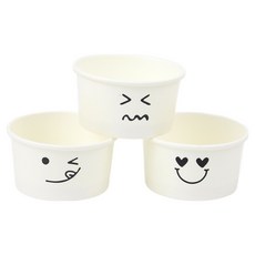 Inp 3種表情 Gelato 杯 Bodiman 白色 90ml x 80入組