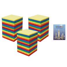 가베가족 큰솔 칼라카프라300pcs + 예제집 세트 KS1313, 혼합색상, 1세트