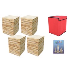 가베가족 큰솔 원목카프라 400p + 예제집 + 가방 세트 KS1305, 1세트