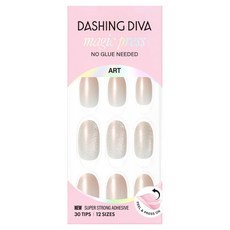 데싱디바 매직프레스 펄리 네일팁, 골드, 1개