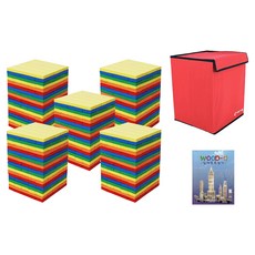 가베가족 큰솔 칼라카프라 500p + 예제집 + 가방 세트 KS1310, 혼합색상, 1세트