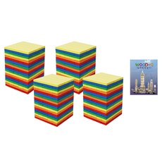 가베가족 큰솔 칼라카프라400pcs + 예제집 세트 KS1311, 혼합색상, 1개