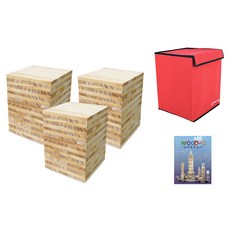 가베가족 큰솔 원목카프라 300p + 예제집 + 가방 세트 KS1307, 1세트