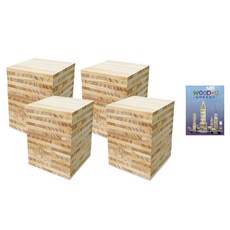 가베가족 큰솔 원목카프라400pcs + 예제집 세트 KS1304, 1세트