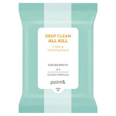 포인트앤 딥 클린 올킬 클렌징 티슈, 20매입, 1개