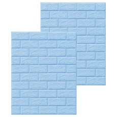 엑스터 입체 폼 3D 벽돌 타일 스티커 2p, Type 9