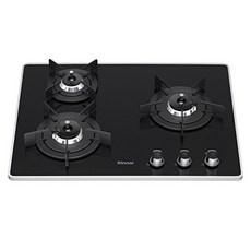 린나이 빌트인 쿡탑 가스레인지 3구 블랙펄 방문설치, 도시가스-LNG, 필요없음