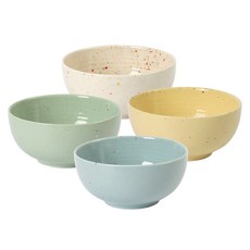 베로나 루체 면기 4종 세트 C, IVORY, YELLOW, GREEN, BLUE, 1세트