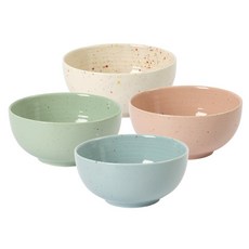 베로나 루체 면기 4종 세트 D, IVORY, PINK, GREEN, BLUE, 1세트